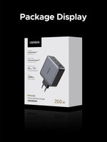 UGREEN 200W Travel GaN Charger PD 3.1 140W QC4.0 3.0 Quick Charge For Macbook Pro Laptops iPhone 17 16 Samsung S25 Xiaomi Tablet