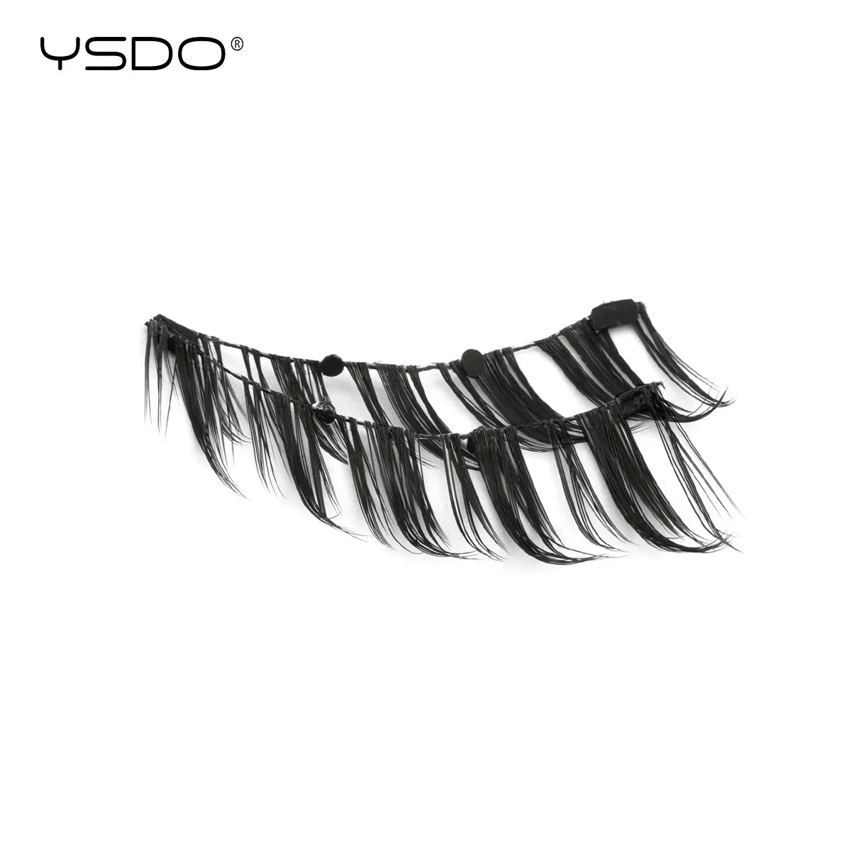 YSDO Magnetic Eyelashes Reusable Winged Magnetic 3D Mink lashes Long-Lasting No Glue Needed False Eyelashes with Tweezer Makeup
