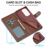 Leather Case for Samsung Galaxy S23 S24 S25 FE Ultra Plus Edge A07 A17 A35 A55 A06 A16 A26 A36 A56 5G Flip Wallet Card Holder