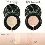 Mushroom Head Air Cushion,CC Cream Foundation Moisturizing Concealer Waterproof Oil Control Long-Lasting Nude Makeup with Makeup