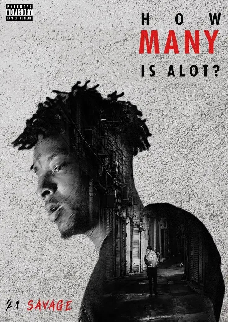 Canvas Painting Hip Hop Rapper 21 Savage, I Am I Was Savage Music Album Art Poster Wall Prints Picture Living Room Home Decor