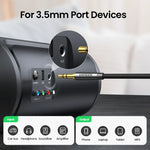 Ugreen Aux Cable Jack 3.5mm Audio Cable for iPhone 3.5 mm Male Cable Aux for Computer Headphone Xiaomi Laptop Car 3.5 Jack Cable