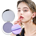 Lavender Pressed Powder Matte Powder Lasting Oil Control Full Coverage Face Compact Setting Powder Makeup Foundation Cosmetics