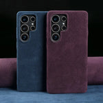 Full Coverage Magnetic ALCANTARA Case For Samsung Galaxy S25 Ultra S24 S23 S21 for Magsafe Artificial Leather Suede Phone Cover