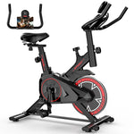 Formill QK101 Indoor Spin Bike Quiet Belt Drive Cardio Trainer with Electronic Display & Adjustable Resistance for Home Fitness