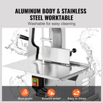 SucceBuy Electric Meat Saw 850W 1800W Stainless Vertical Cutter Commercial Bone Sawing Machine Frozen Meat Slicer for Beef Pork