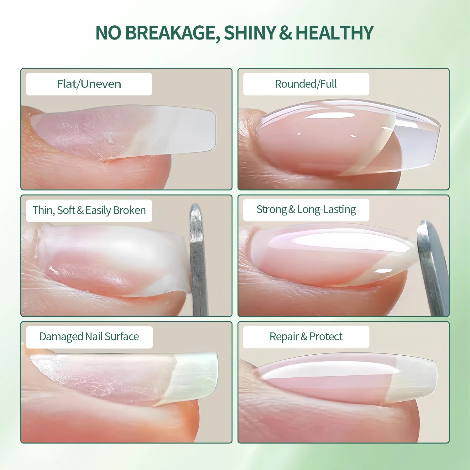 Nailpop 15ml Builder Gel Nail Polish for Nail Apex & Extension Strengthener Upgraded Soak Off UV Gel Rhinestone Glue 4 Colors