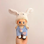 New Labubu Clothing Popular New Products Fashion Velcro 17cm Doll Cute Dress Casual Set Skirt Plush Toy Clothing