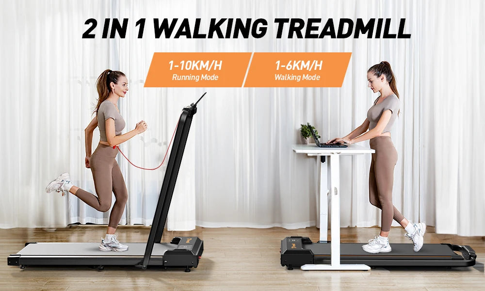 Formill FT51 2 in 1 Treadmill 0.75-2.5HP peak horsepower1-10KM/H speed range Treadmill Running Jogging Machine for Home