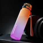 UZ Sports Water Bottle BPA Free Portable Leakproof Shaker Bottle Tritan Plastic Drinkware 500/1000ML Jug for Camping Gym School