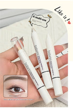 Eye Makeup Highlighter Pencil, Undereye Brightener Pencil, Dual-End Eye Shadow Stick, Smudge-Proof Eye Makeup Face Contouring
