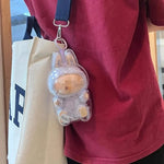 Transparent Protective Cover for Labubu Monster Toy Elf Doll Cover Storage Box Cute Elf Plushie Display Cover for Party Dolls