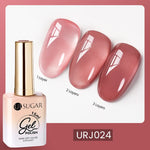 UR SUGAR 15ml Blood Red Jelly Gel Nail Polish Translucent Color Crystal Nude Gel Nail Art Varnish For Fall Winter Manicure