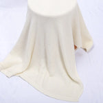 Personalized Kid Name Baby Blanket Embroidered Newborn Stroller Swaddle Breathable Cotton Knitted Bedding