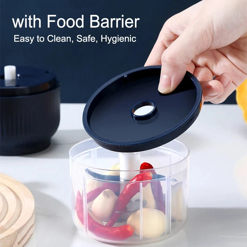 250ml Mini Wireless USB Rechargeable Electric Vegetable Chopper Garlic Crusher Food Chopper for Kitchen Gadgets for Garlic