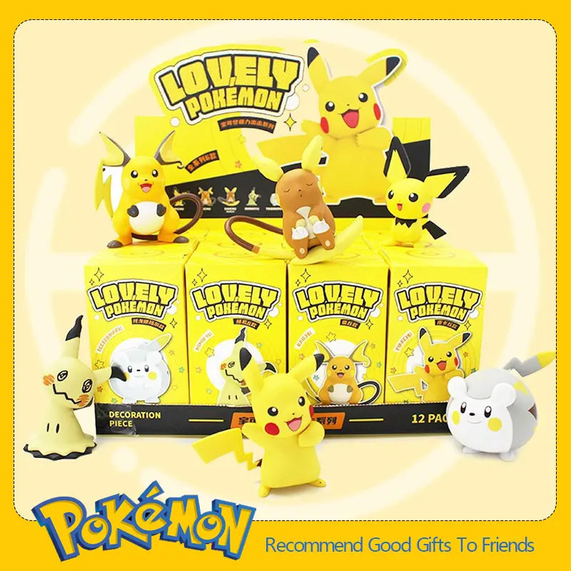 Pokemon Pikachu Anime Action Figure Toy Pvc Toy Model Hand Made Anime Dolls Toys Game Peripheral Toys Ornaments Gifts For Kids