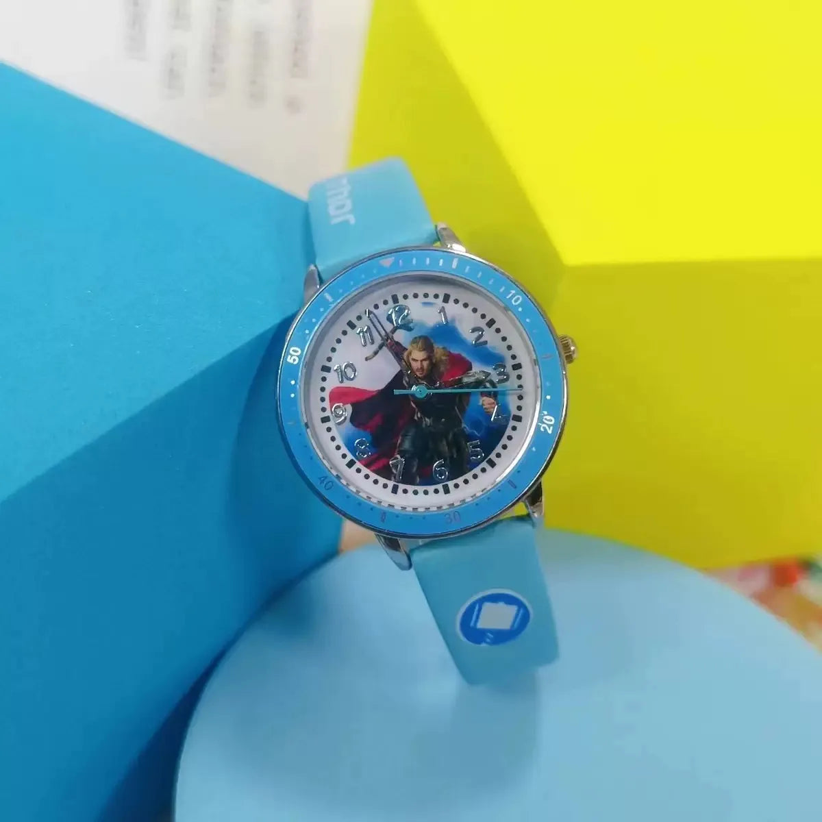 Disney Spider Man Children's Watch Iron Man Hulk Cartoon Quartz Watch Student Waterproof Silicone strap sports Quartz Watch Gift