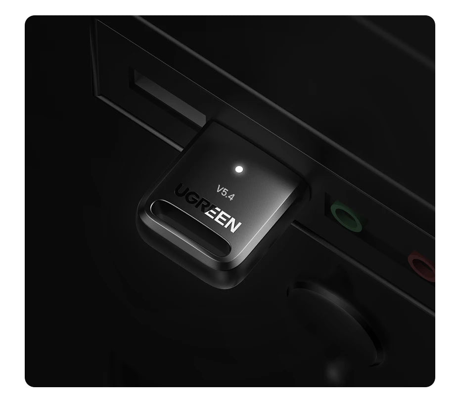 UGREEN USB Bluetooth 5.3 5.4  Dongle Adapter for PC Speaker Wireless Mouse Keyboard Music Audio Receiver Transmitter Bluetooth