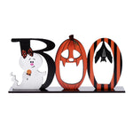 Halloween Spoky Letter Wooden Decor Festival Atmosphere Layout Tabletop Halloween Cartoon Decor Party Supplies Ornaments