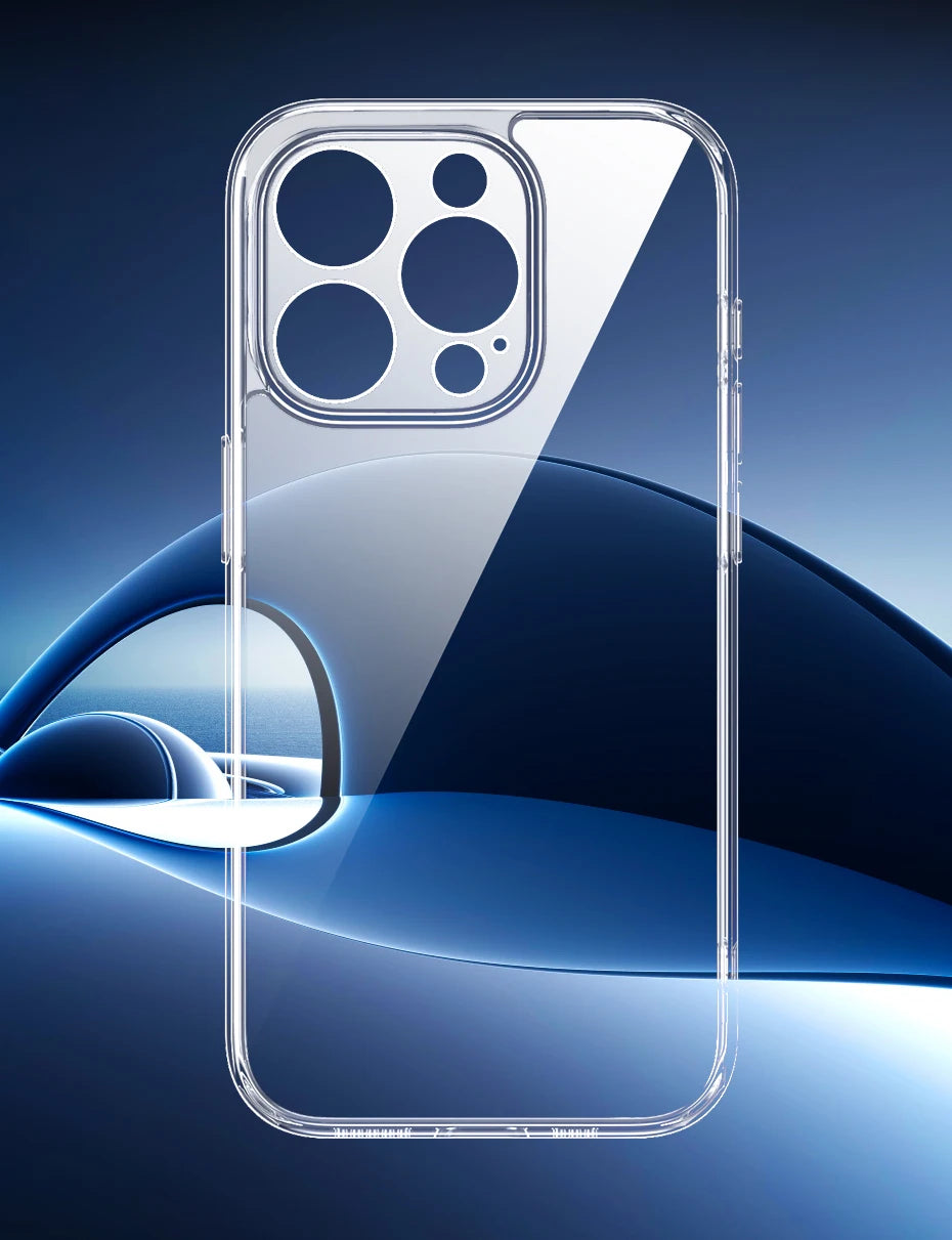 UGREEN Case for iPhone 17 16 15 14 Pro Max Shockproof Clear Case Transparent Cover for iPhone 15 Pro 16 Phone Protective Case