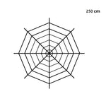 Halloween spider web simulation big black spider decoration bar scene layout props party decoration lawn scenery home decoration