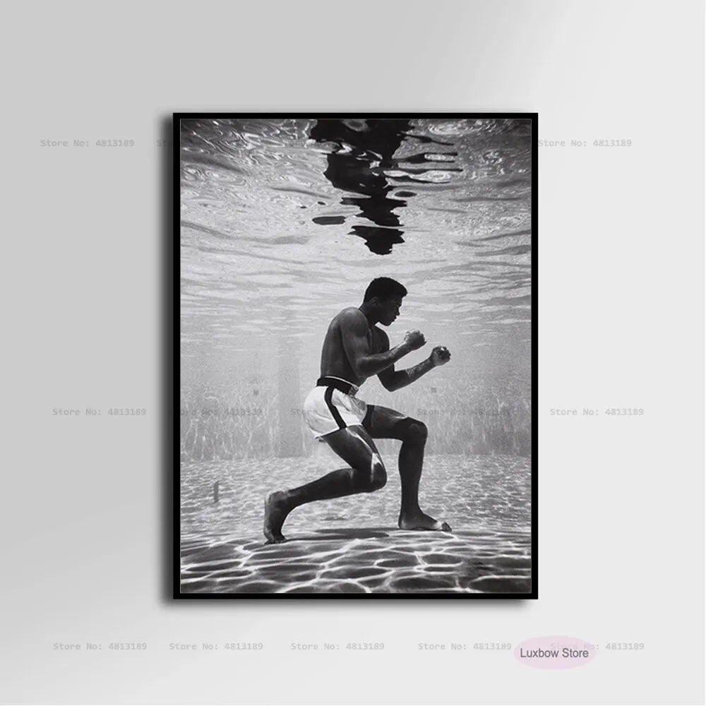 Muhammad Ali Inspirational Boxing Legend Canvas Art Poster  HD Wall Decor for Living Room Home Decor  Classic Motivational Print