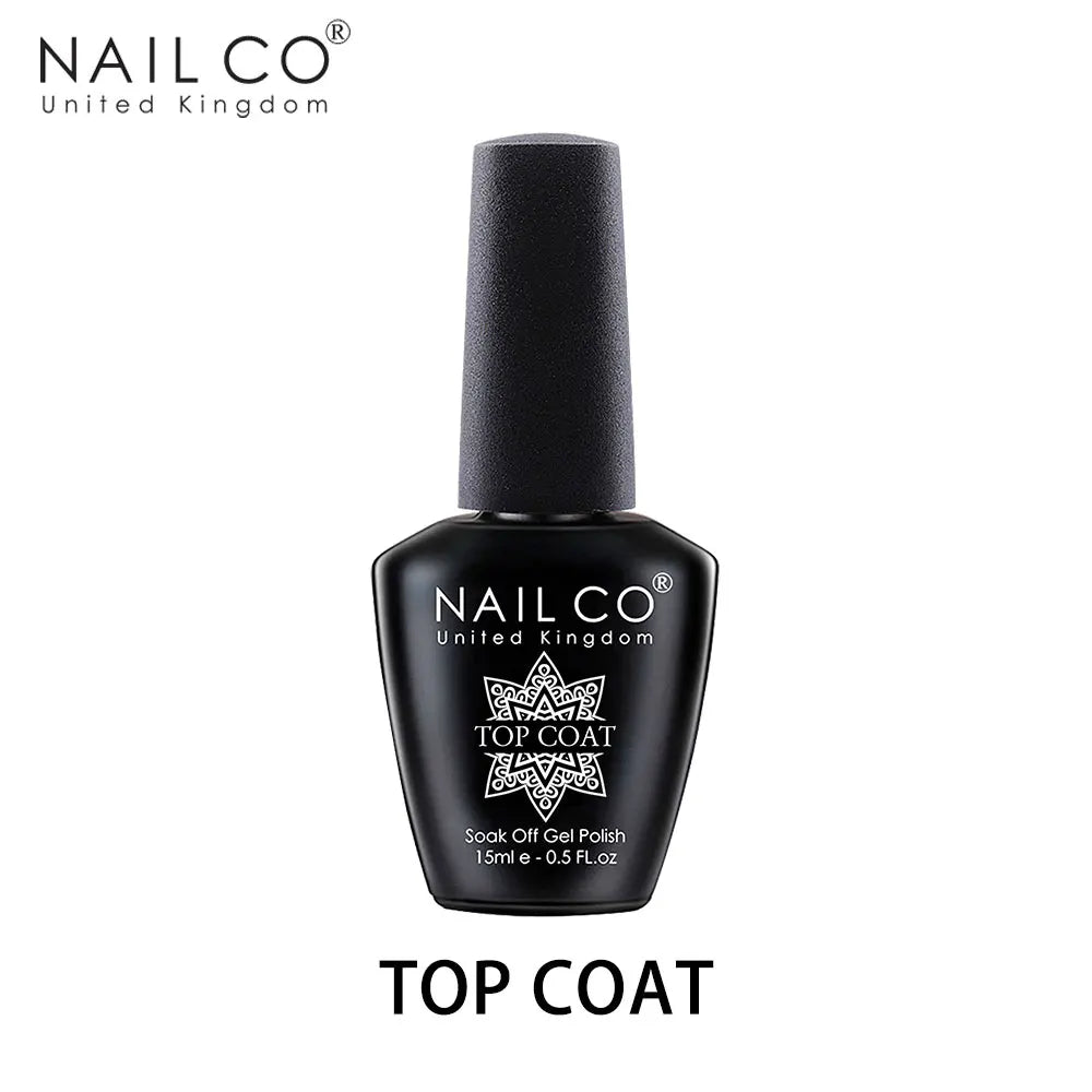 NAILCO 15ml Top Coat And Base Coat Art Design Gel Nail Polish Top Base Coat UV LED Soak Off Gel Nail Varnish