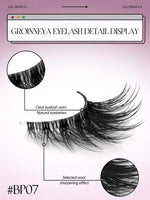 GROINNEYA Cat Eye Lashes Create Natural Look Half Eye Lashes With Winged Ends For Extended Eyelash For Daily Use