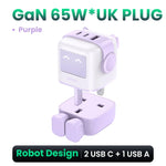 UGREEN 65W GaN Charger Uno Robot Design Quick Charge 4.0 3.0 PPS for iPhone 17 16 Pro Macbook Air Laptop Tablet PD Fast Charger