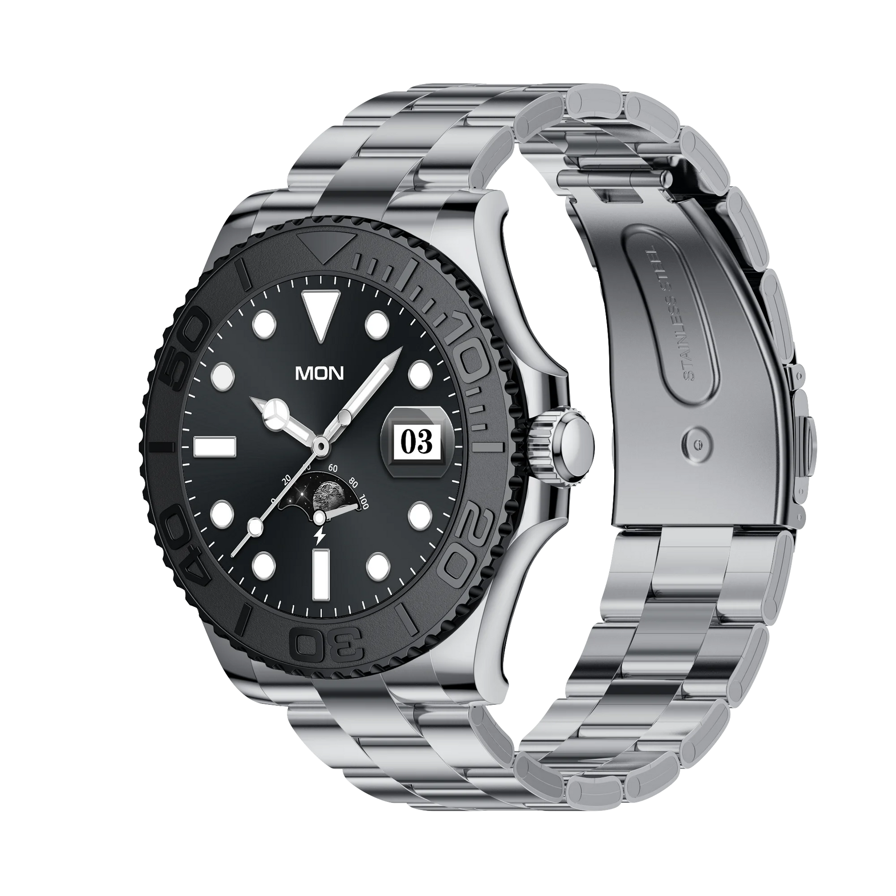 Aiweile AW46 Smartwatch Smart Watch Man 1.32 Inch HD AMOLED Screen Sports Modes Bluetooth Call for Android Yacht Range Master