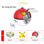 Pokemon Figures Beyblade Top Gyroscope Toys Pikachu Charmander Squirtle Mewtwo Eevee PVC Models Pokeball Gift For Kids
