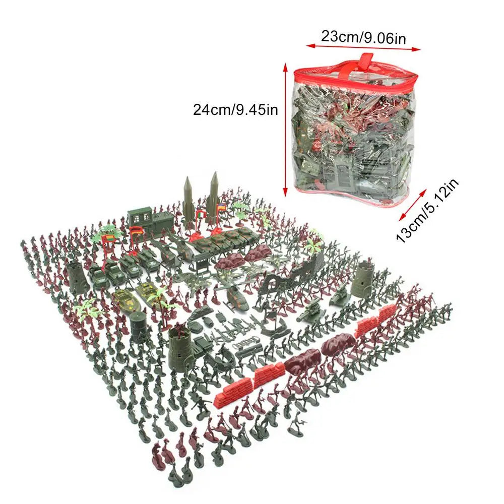 Soldiers Set Building Blocks Doll Action Figures Sand Table Model Toys Plastic Collective Model Toys For Kids Military Gift