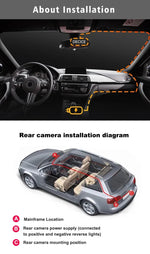 Dash Cam Dual Lens 4K UHD Recording Car Camera DVR Night Vision Video Recorder GPS Wi-Fi Room Black Box 2.5K Rear View Camera