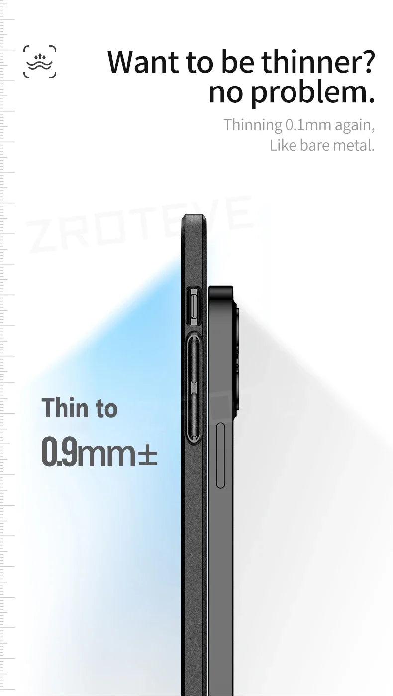 For iPhone17 Pro Max ZROTEVE Ultra Thin Matte Hard PC Cover For iPhone 17 16 e 16e 15 14 12 13 iPhone16 Plus iPhone13 Phone Case
