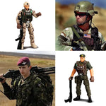 24Pcs/Set Army Men SWAT Team Special Forces Soldiers WWII War Game Action Figures Playset Military Modle For Kid Boy Gift