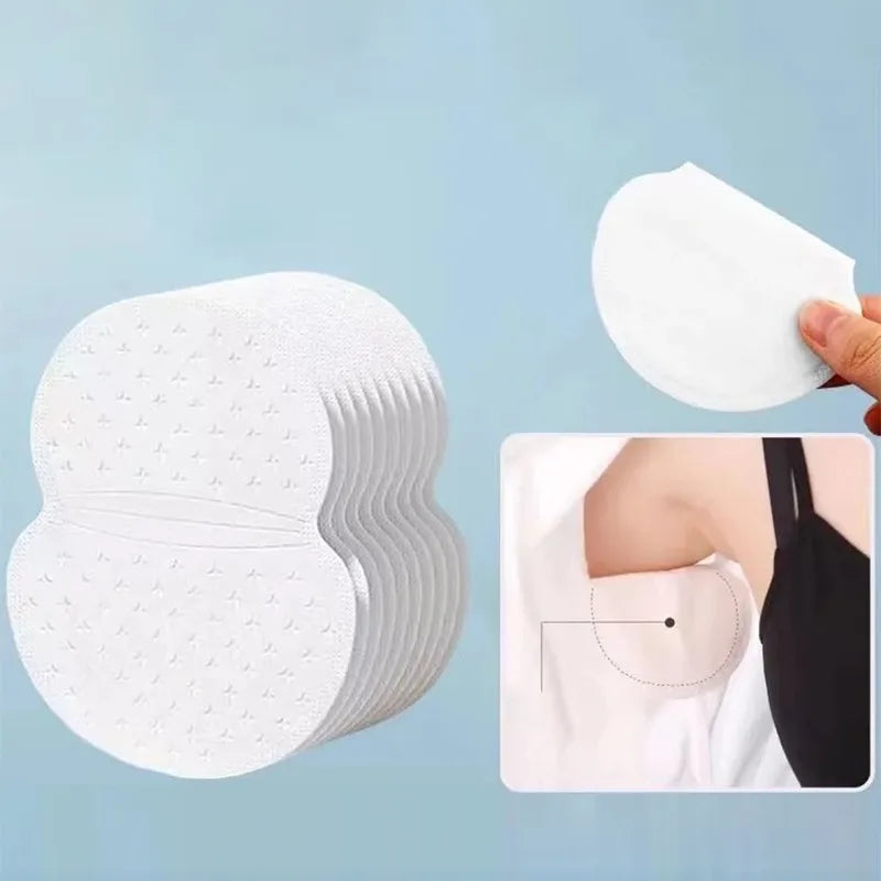 Disposable Underarm Sweat Pads, Sweat-Absorbing, Breathable, Ultra-Thin Non-Woven Armpit Deodorant Patches for Summer