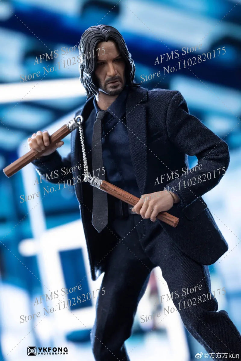 AT custom 1/12 Scale Collectible Figure Figure John Wick Keanu Reeves Full Set 6