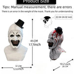 Art The Clown Cosplay Movie Terrifier 2 Art The Clown Cosplay Costume Jumpsuit Mask Halloween Costumes Mask for Men Women