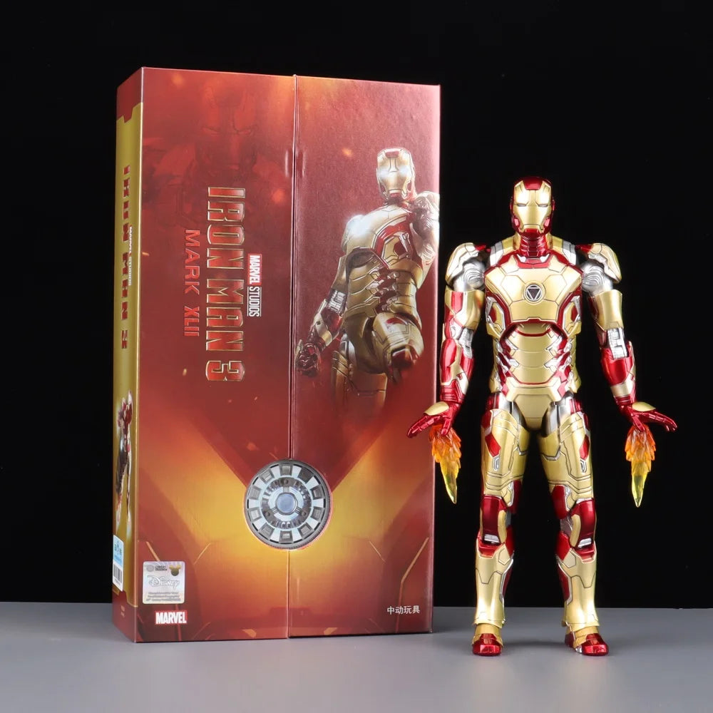 Marvel Avengers ZD Toys Iron Man MK3 MK1 MK6 MK7 MK5 Tony Stark Iron Patriot War Machine Action Figure Ironman Collect Toy Gift