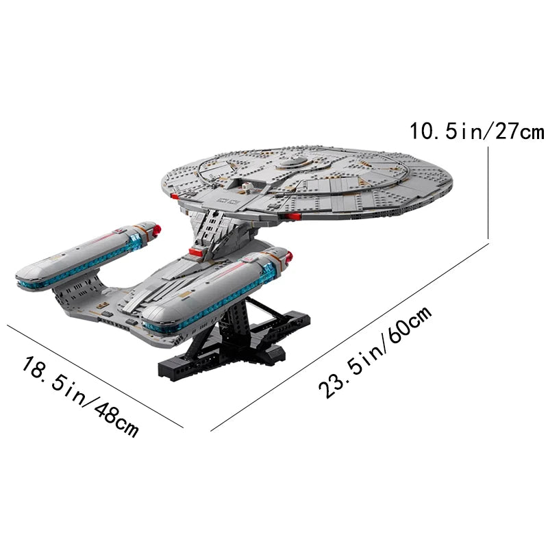 U.S.S. Enterprise Starship Building Kit – 3600-Piece Premium Display Model | Collector Gift Edition
