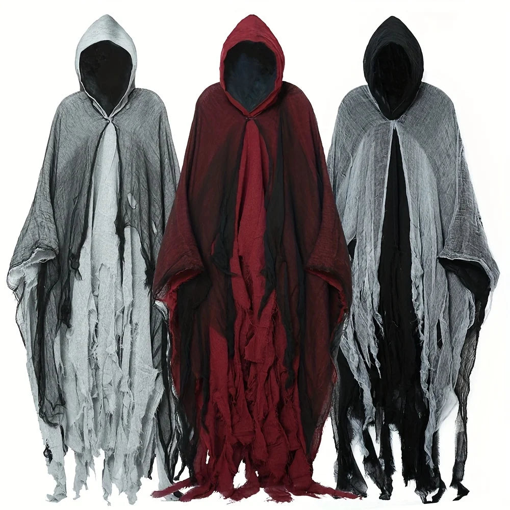 Halloween Cloak Skeleton Clothes Mask Ghost House Chamber Of Secrets Dressing Up Zombies Costume Props Halloween Gift