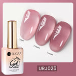 UR SUGAR 15ml Blood Red Jelly Gel Nail Polish Translucent Color Crystal Nude Gel Nail Art Varnish For Fall Winter Manicure
