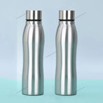 1/2/3Pcs 1000ml Stainless Steel Sport Water Bottles Single-layer Rugged Water Cup Metal Flask Drinkware for Camping Sports Gym