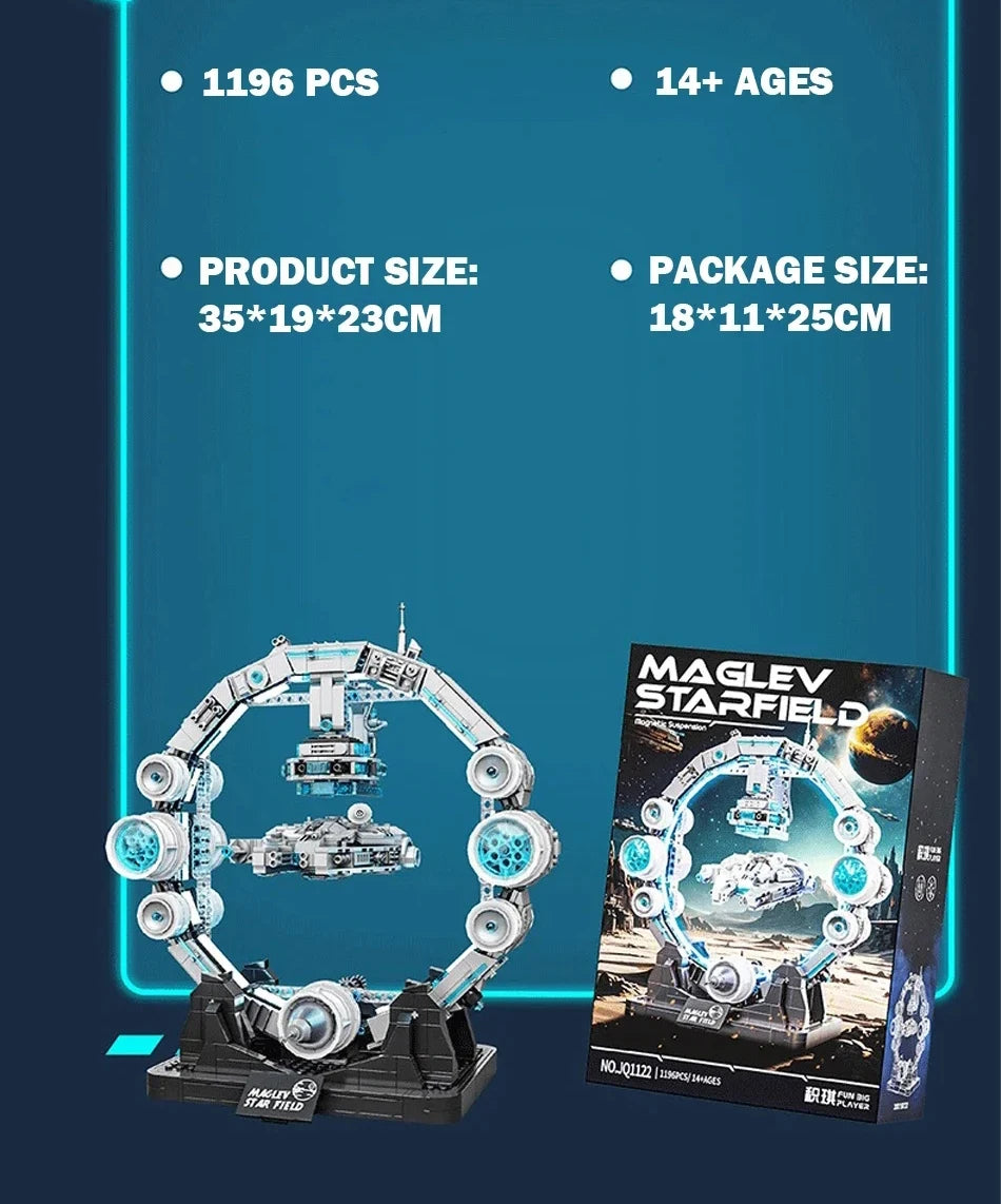 1515Pcs MOC Planet Series Building Blocks Set Technical Hovering Large Sword Model Battle Starship Bricks Toys for Children Gift