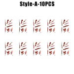 Horror Realistic Fake Bloody Wound Stitch Scar Scab Waterproof Temporary Tattoo Sticker Halloween Masquerade Prank Makeup Props
