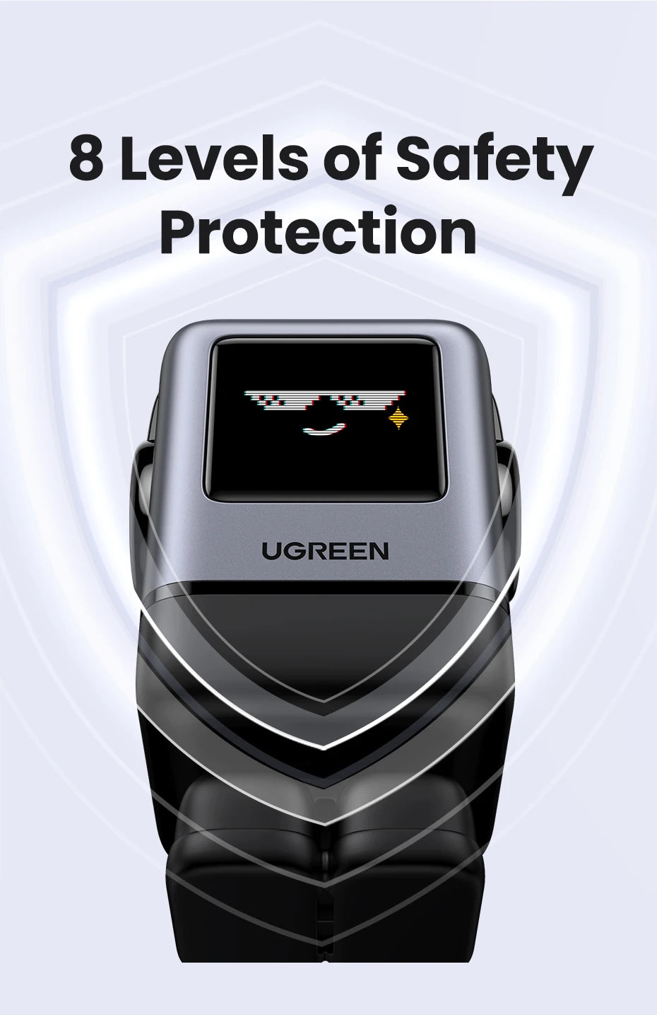 UGREEN Uno 100W GaN Charger Robot Design QC4.0 3.0 PPS PD 3.0 Fast Charger for iPhone 17 16 15 Pro Macbook Air Laptops Tablets