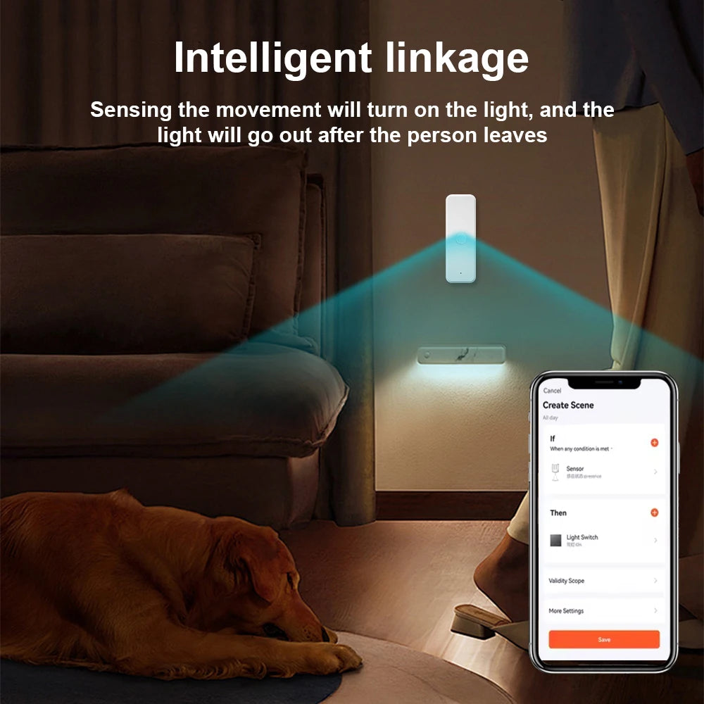 Tuya WiFi/Zigbee PIR Motion Sensor Smart Home Human Body Infrared Detector Security Smart Life Works With Alexa Google Home