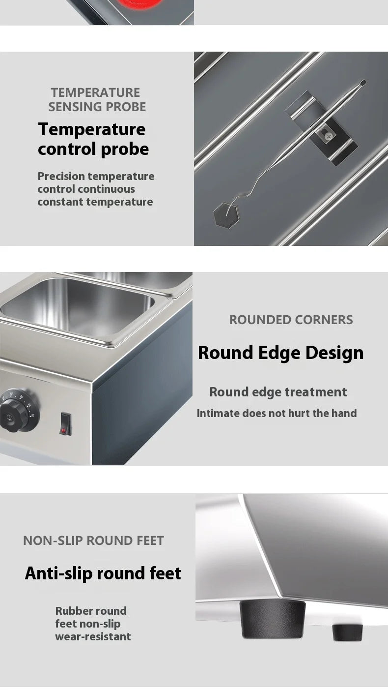 Singwinner 2 3 Tanks Electric Chocolate Tempering Machine Chocolate cascade Melting Pot for Kitchen home appliance