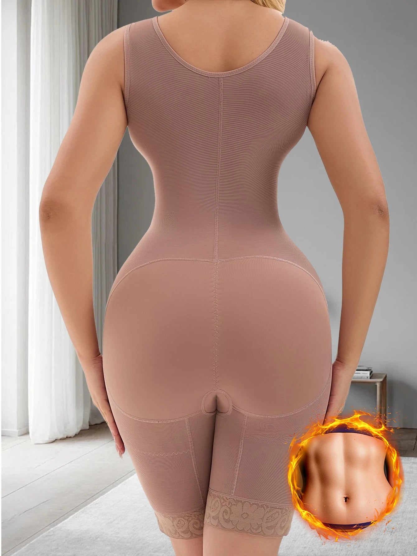Women's Postpartum Full Body Shapewear Tummy Control Girdle Postoperative Compression Faja for Belly Fat Waist Sculpting