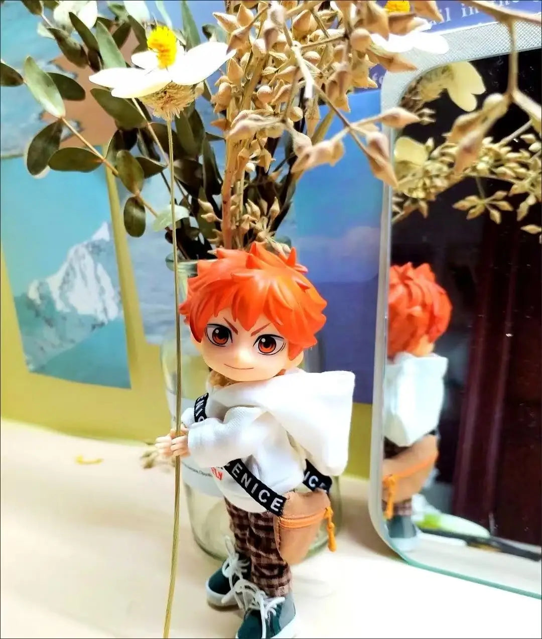 17cm V1 V2 Labubu Crossbody Bag Cute 1/6 1/8 1/12 BJD Dolls DIY Waist Bags Cute 15cm Idol Plush Doll Accessories Belt Bag Gift